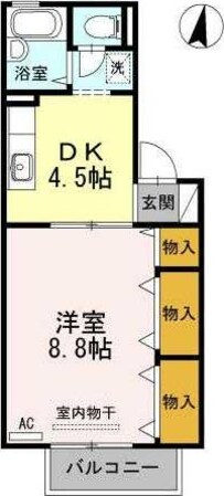 プレステージュ２１　Ⅱの物件間取画像